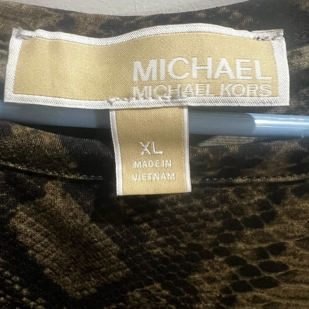 Michael Kors brown & black Snake Print Dress